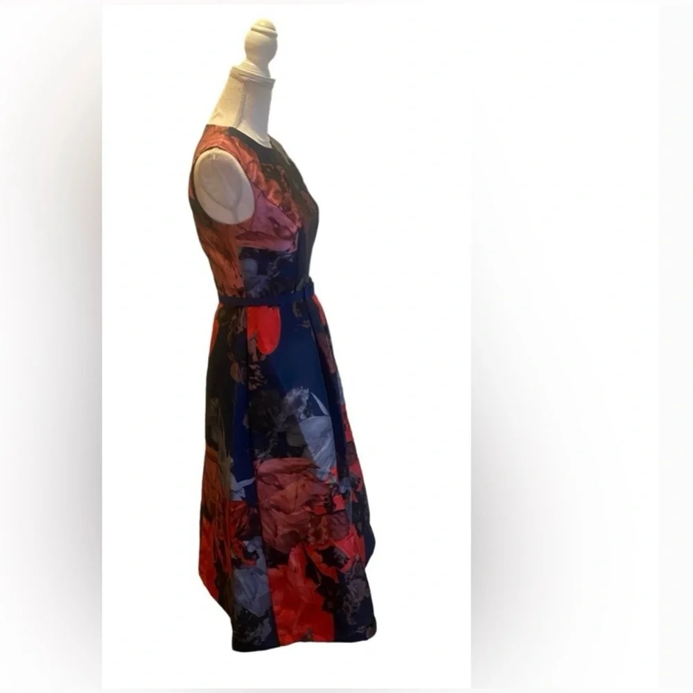 Kay Unger Vivianne belted midi dress - Picture 3 of 7